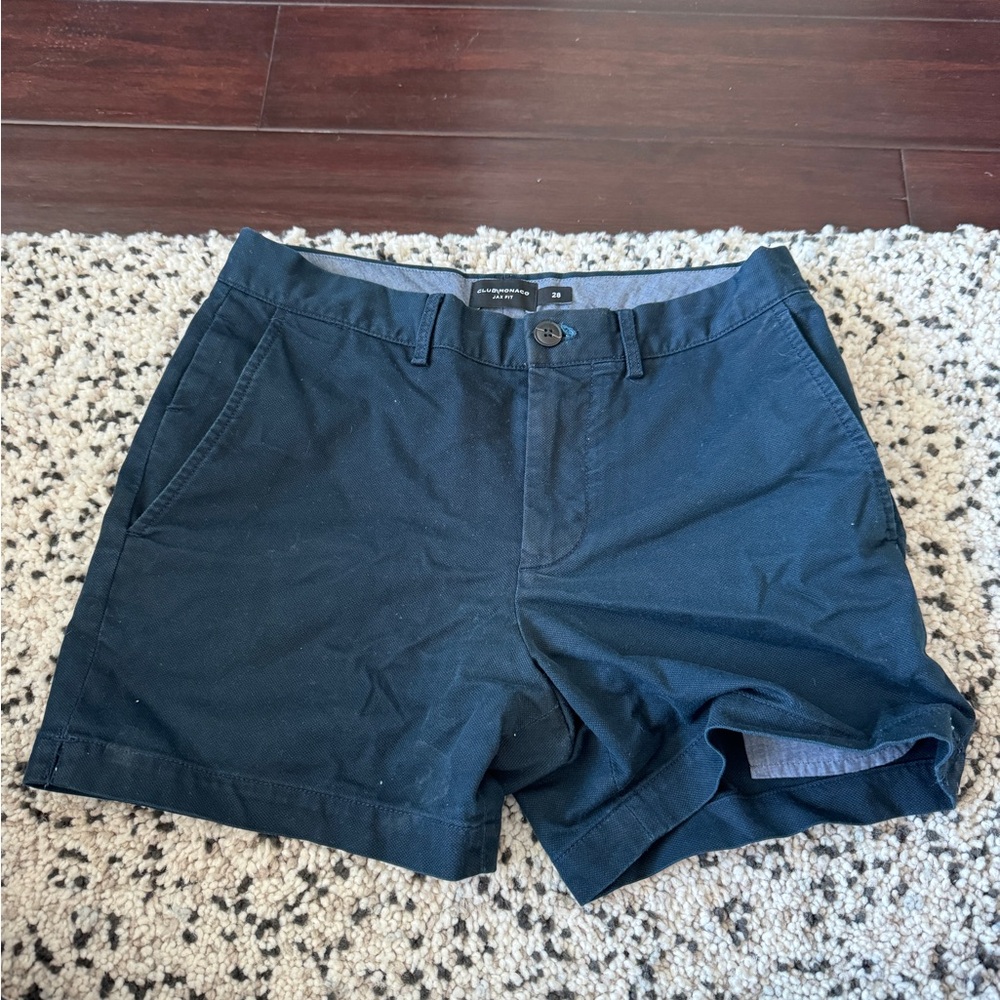 Club Monaco Jax Fit Navy Shorts